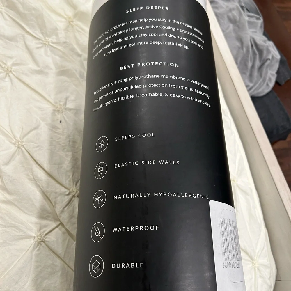 King Size Mattress cover - White